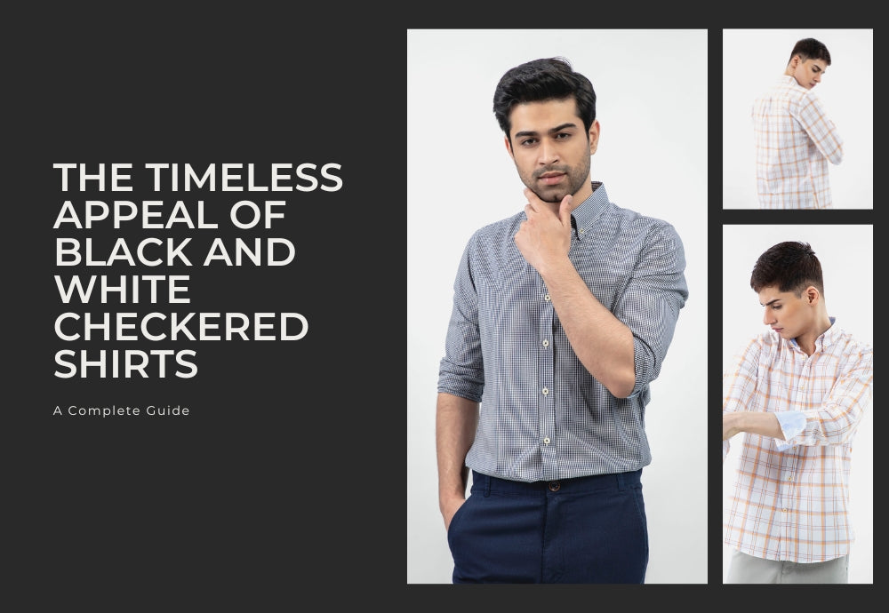 Timeless Classic  Black And White  Checkered Shirt