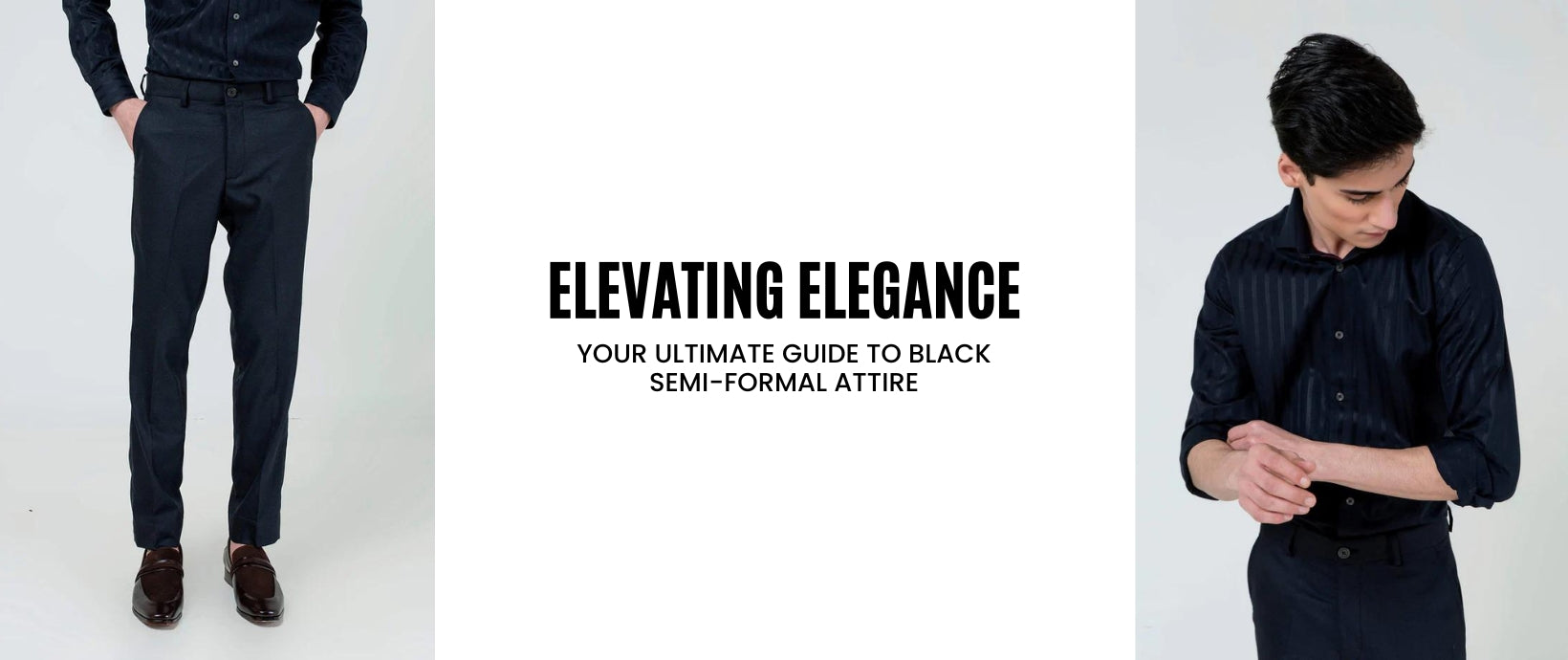 Elevating Elegance: Your Ultimate Guide to Black Semi-Formal Attire –  Brumano