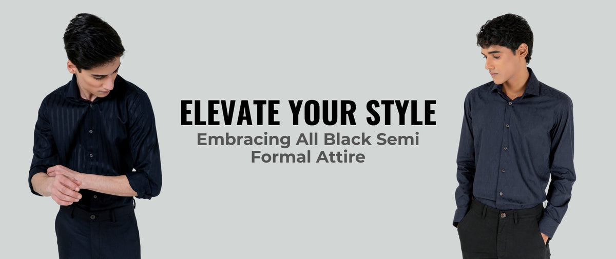 Elevate Your Style with All Black Semi Formal Attire Brumano Menswear