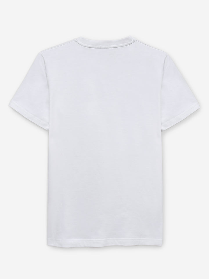 White 100% Combed Cotton Crew Neck T-Shirt Brumano Pakistan