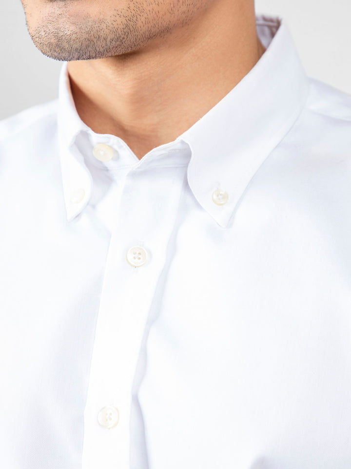 White Button Down Shirt Brumano Pakisan 