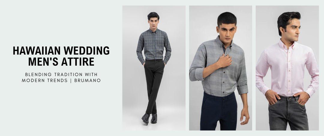 Hawaiian wedding men's attire: blending tradition with modern trends | brumano