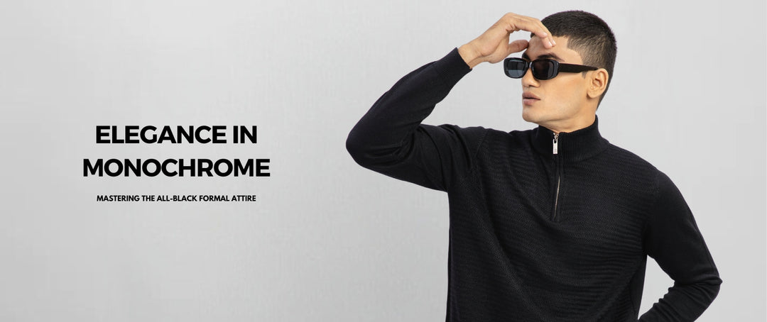 Elegance in monochrome: mastering the all black formal attire | brumano