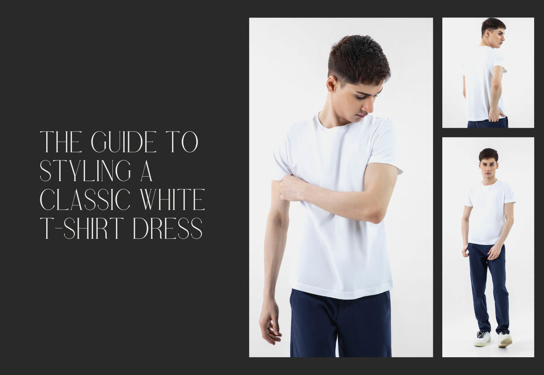 The guide to styling a classic white t shirt dress