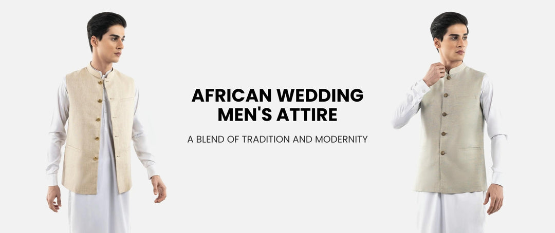 African wedding men's attire: a blend of tradition and modernity