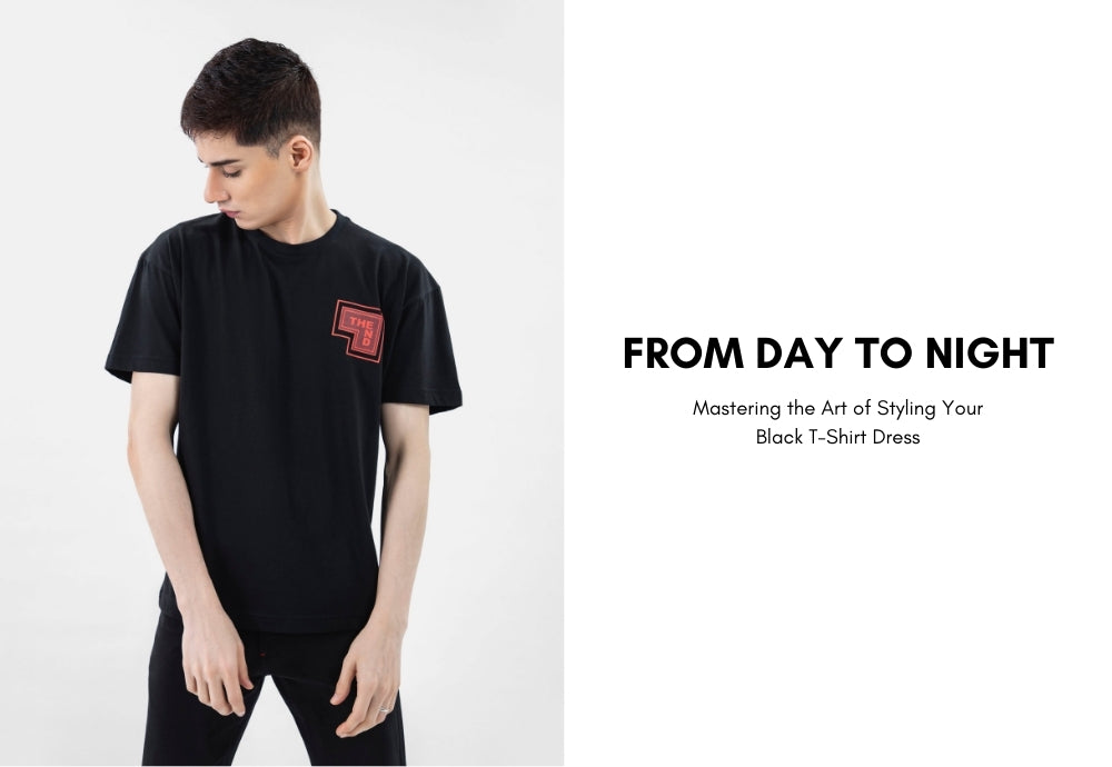 From day to night: mastering the art of styling your black t shirt dress