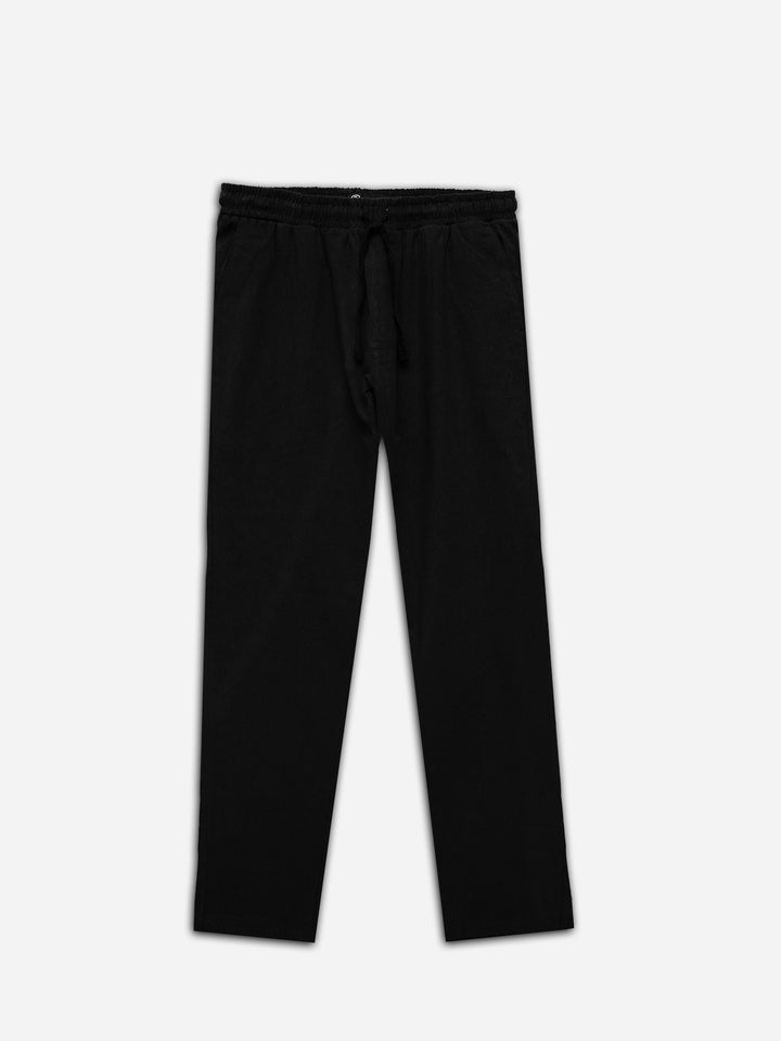 Black Wrinkled Light Weight Cotton Pajama — Brumano Pakistan