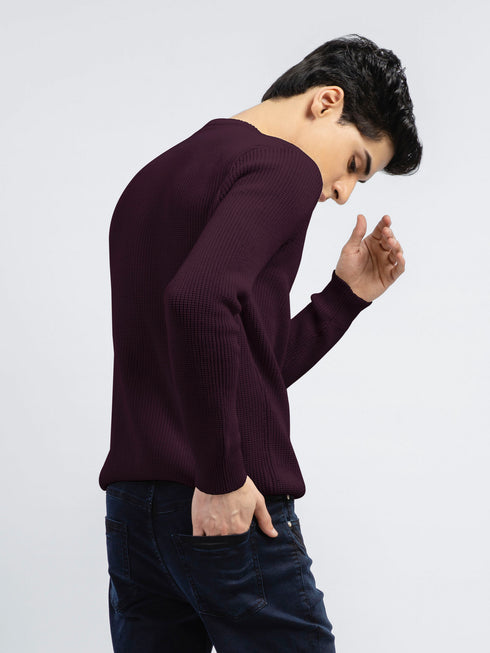 Maroon Knitted Jumper