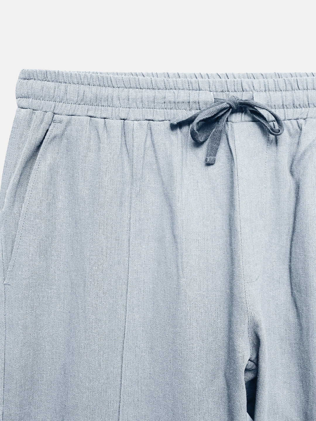 Close up image of Ash Blue Linen Blended Casual Pajama