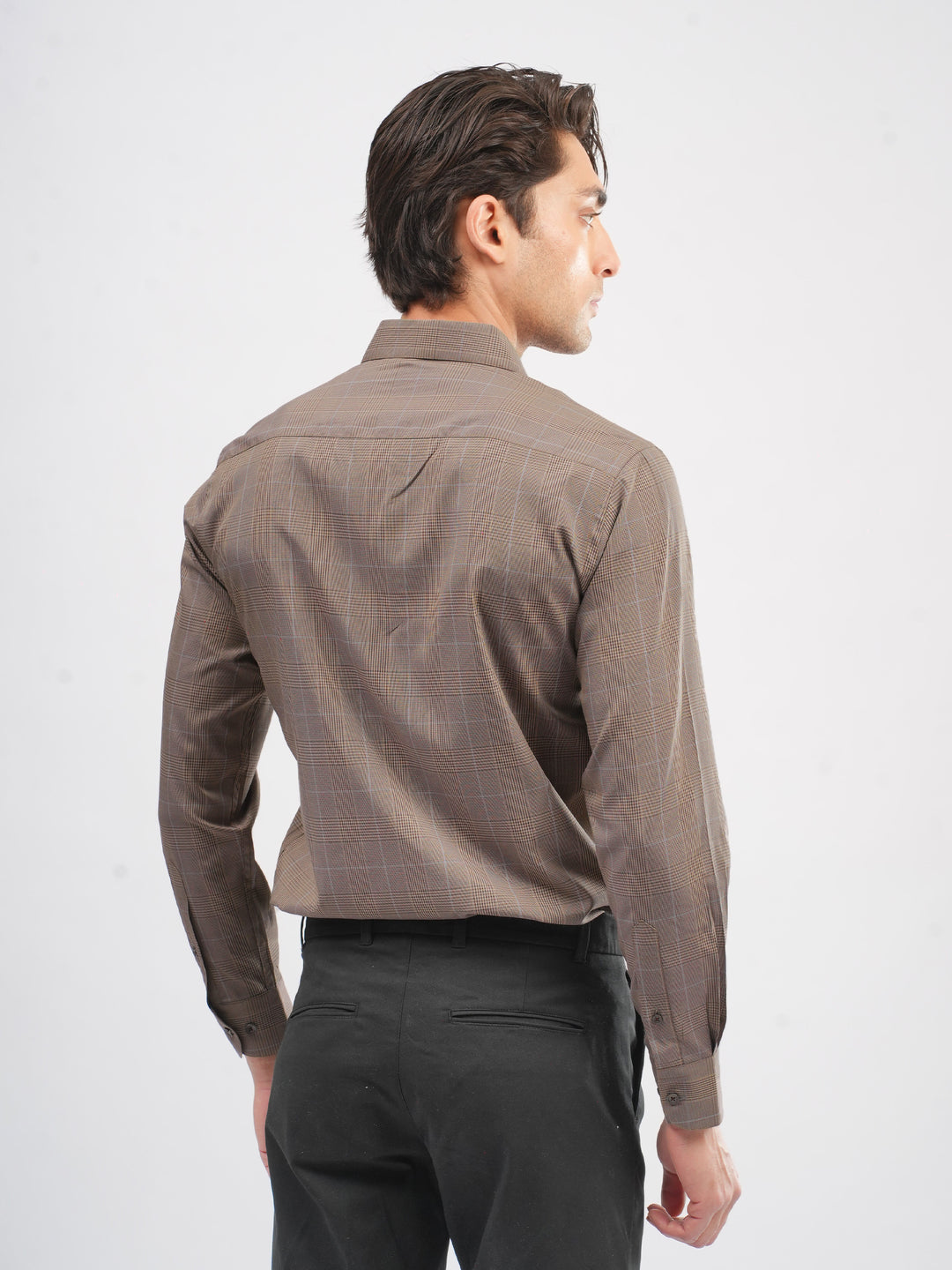 Auburn Brown Tartan Plaid Shirt