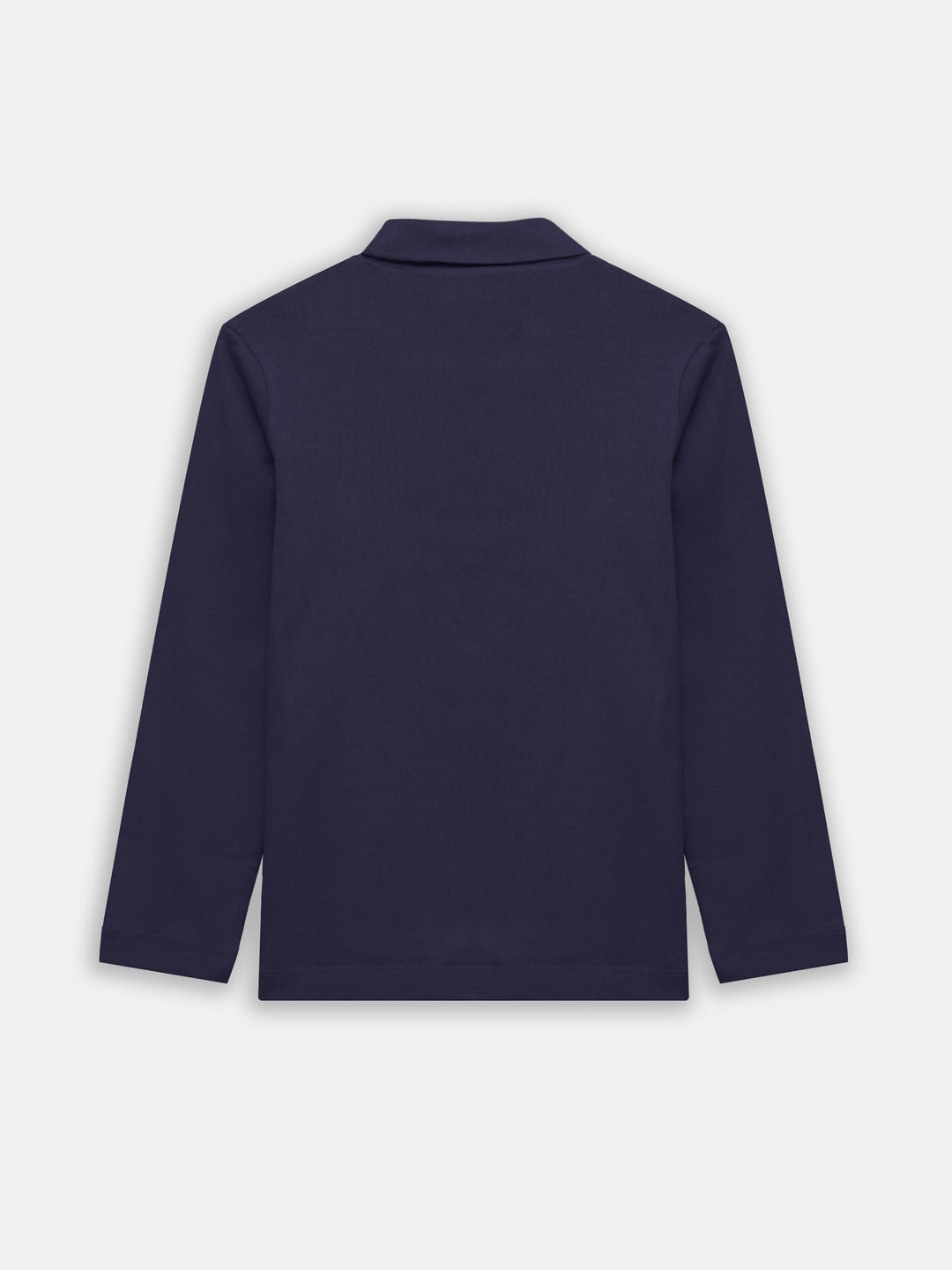Navy Blue High Neck With Long Sleeves - Unisex