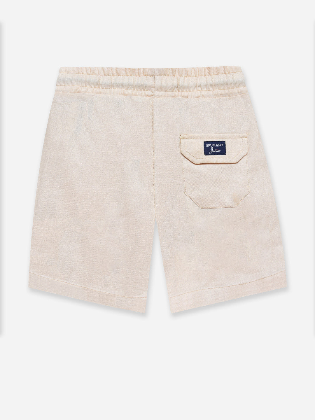 Beige Linen Casual Shorts - Junior