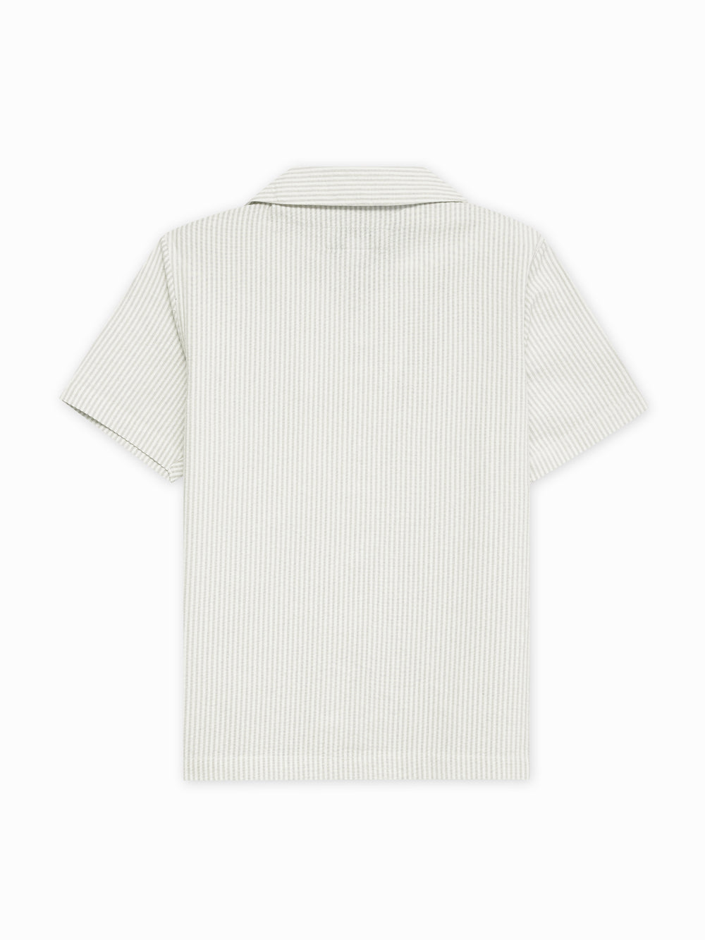 Beige seersucked casual cuban collar shirt junior brumano pakistan 876634c3 a979 4fa8 950e f515652cef57