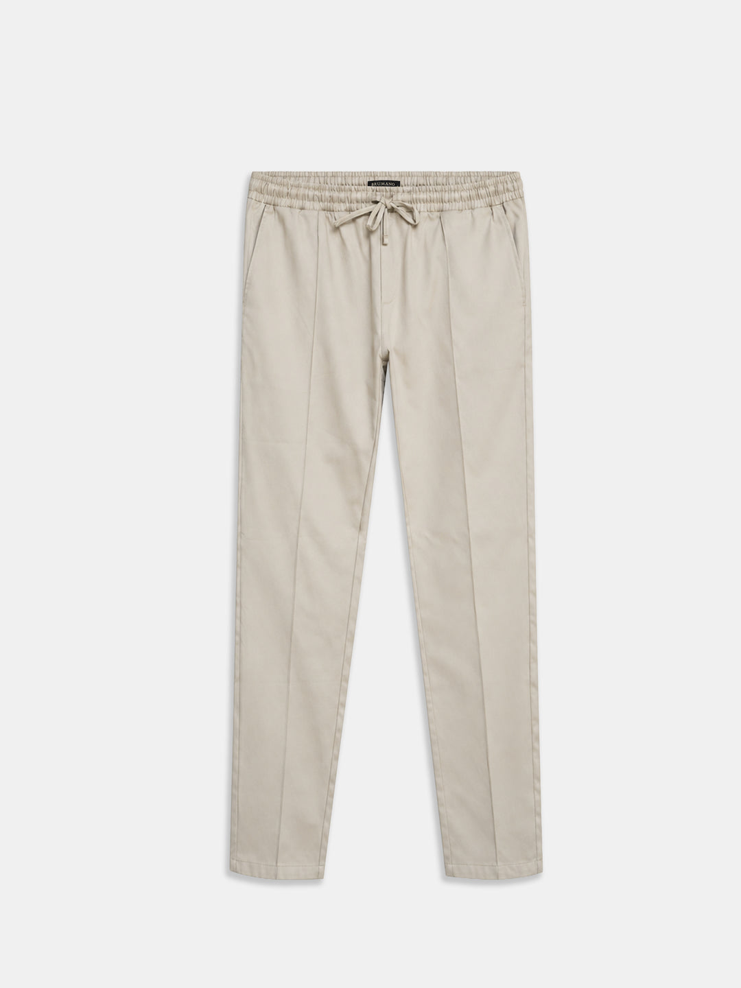 Beige Twill Casual Fit Pajama