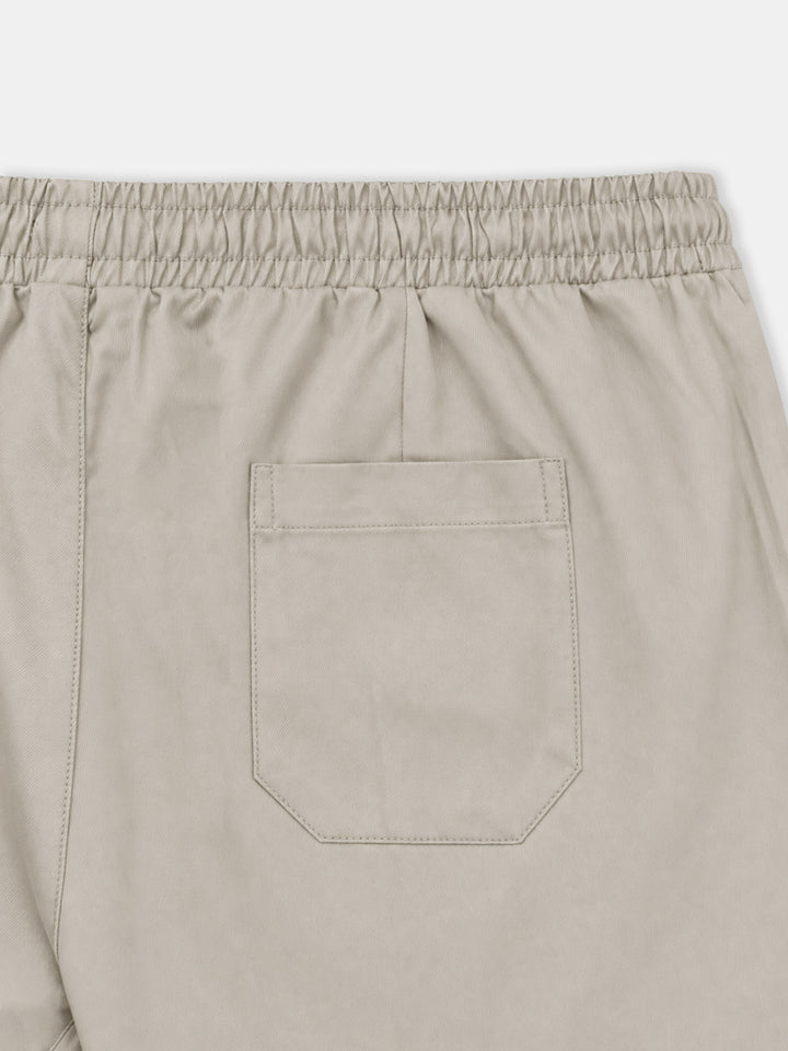 Beige Twill Casual Fit Pajama