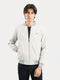 Beige Bomber Jacket