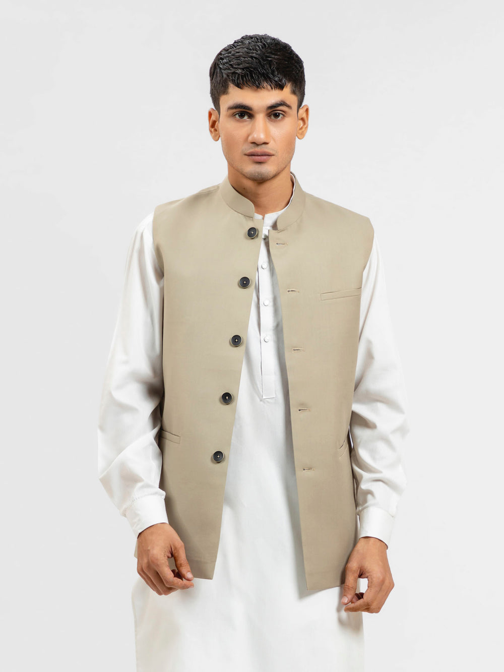 Beige Formal Waistcoat