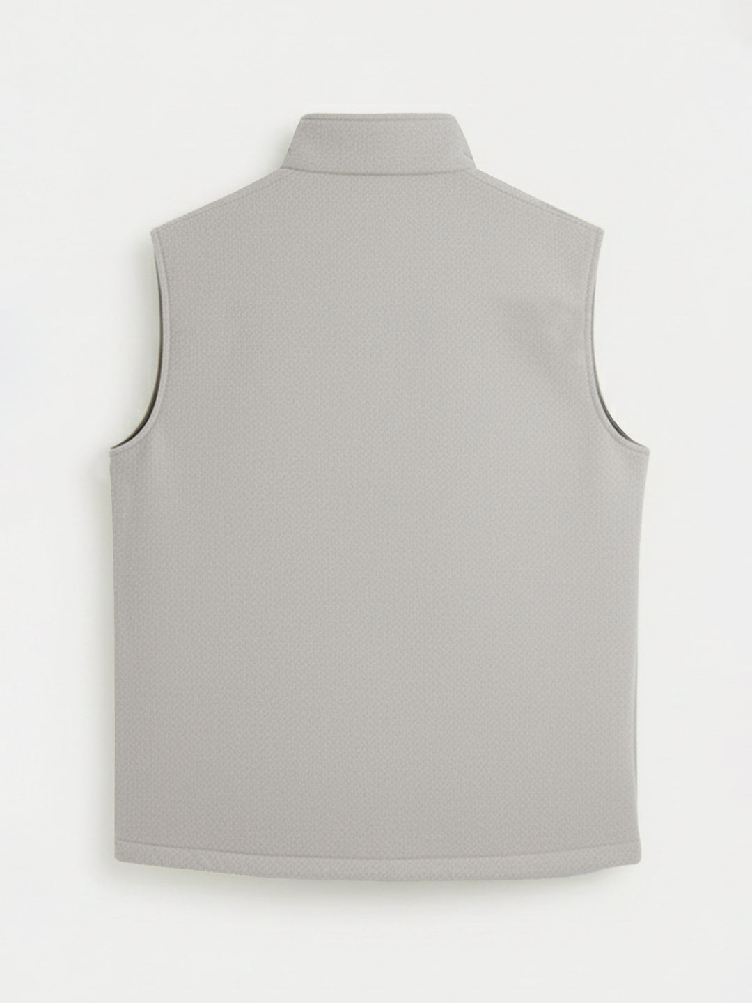 Beige Quilted Sleeveless Jacket