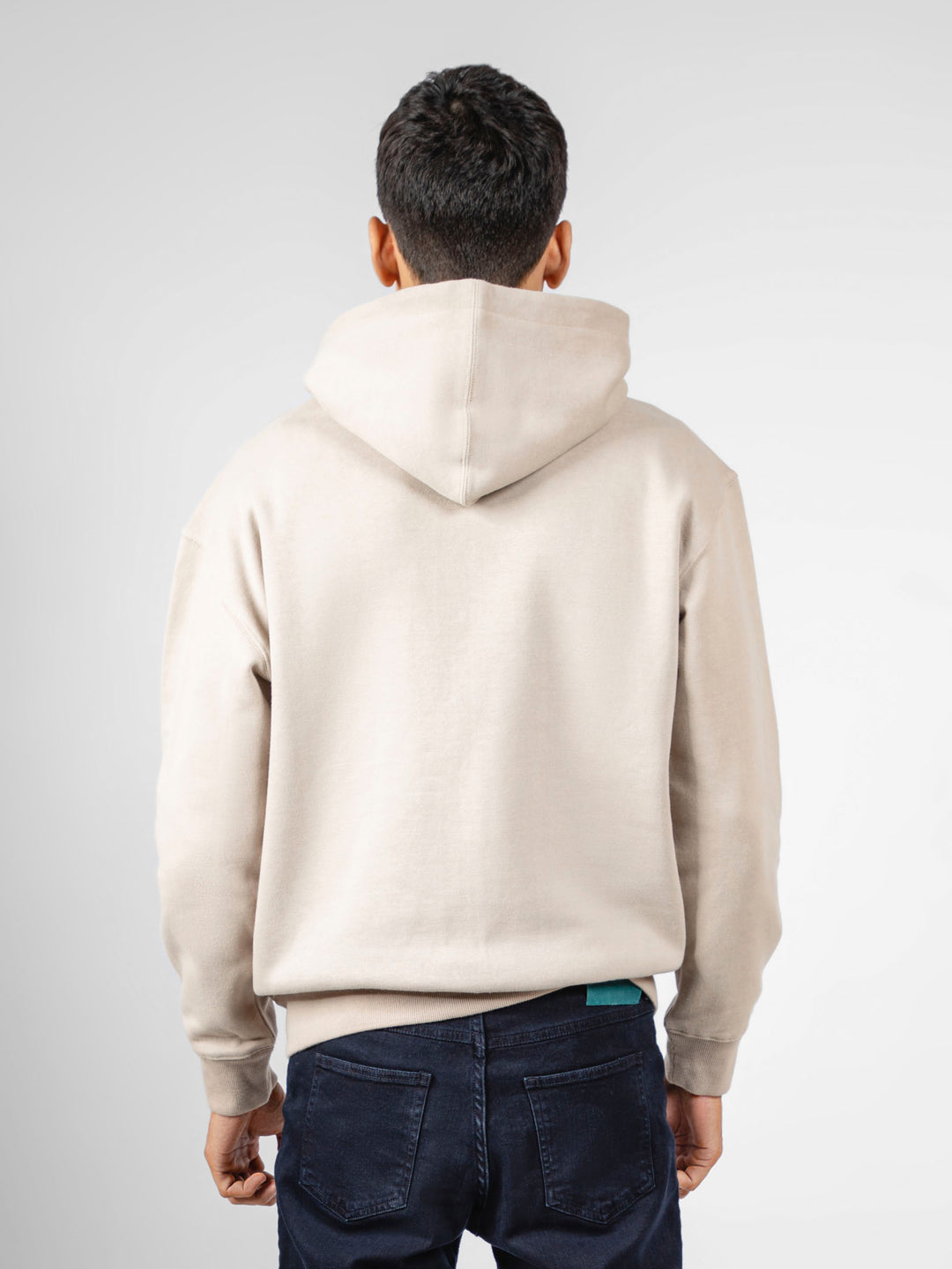 Beige Relaxed Fit Pullover Hoodie Brumano Pakistan