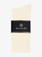 Beige Ribbed Cotton Socks