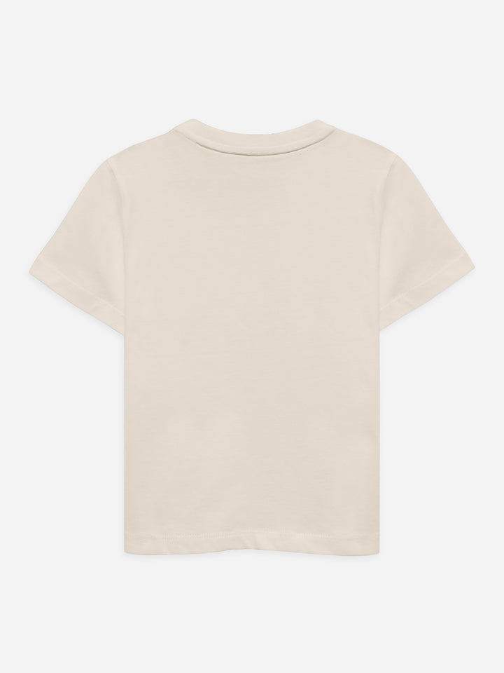 Beige 'Funtastic' Printed T-Shirt