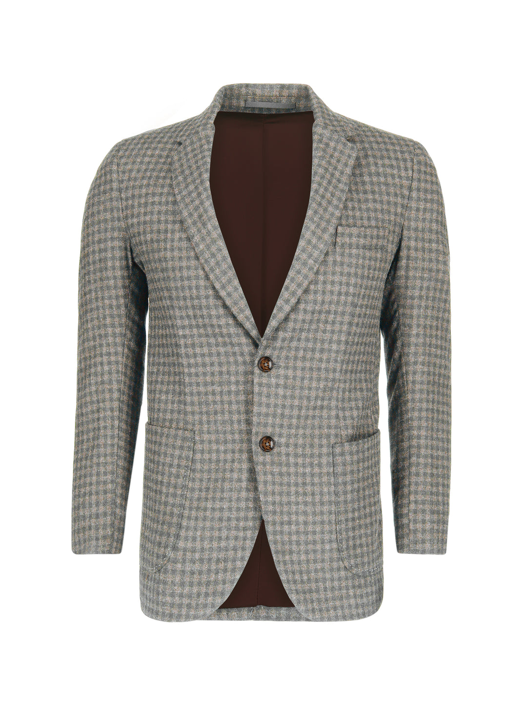 Beige greyginghamwool cashmereblendedblazer sartoriabrumanopakistan