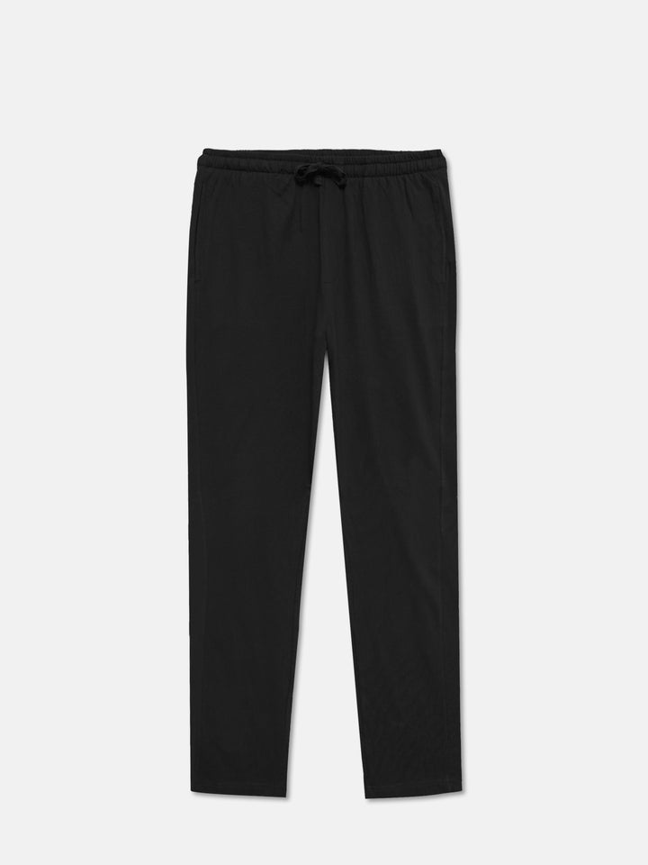 Men's black lounge pajama front view
