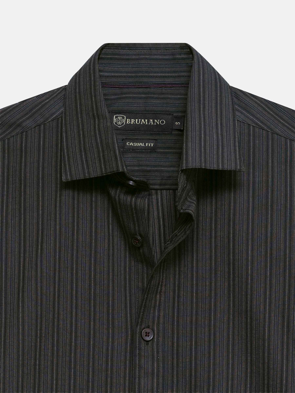 Black & Brown Striped Half Sleeve Shirt