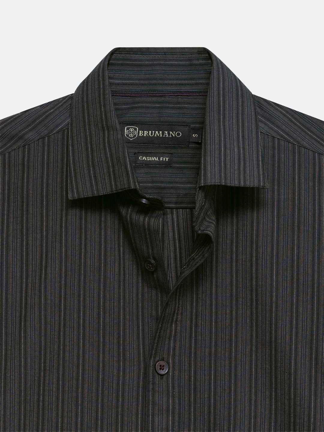 Black & Brown Striped Half Sleeve Shirt