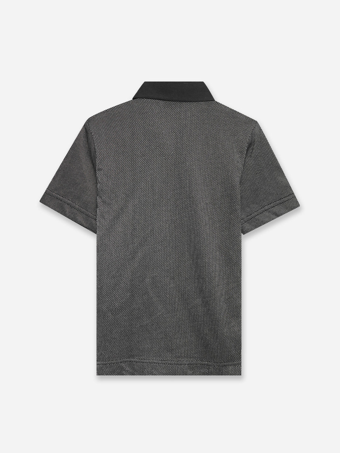 Black Dobby Casual Polo - Junior