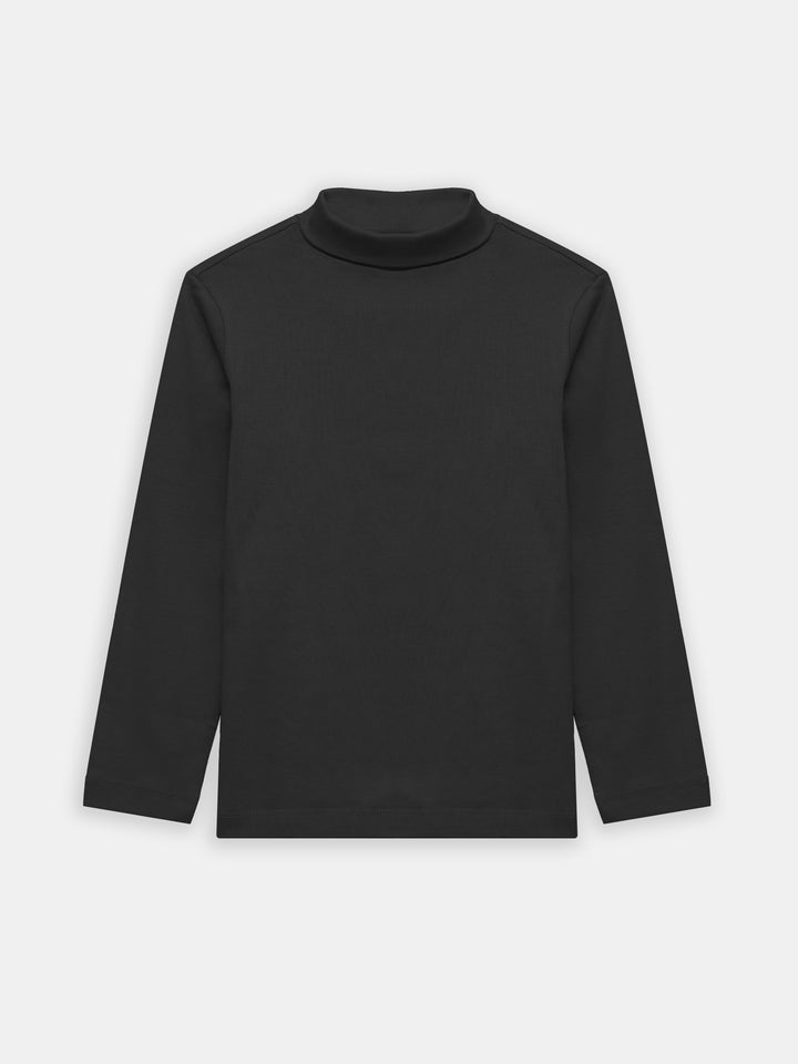 Black High Neck With Long Sleeves - Unisex