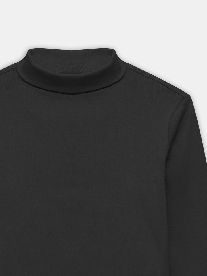 Black High Neck With Long Sleeves - Unisex