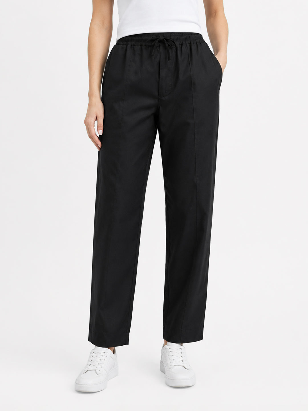 Black Light Weight Woven Pajama - Women
