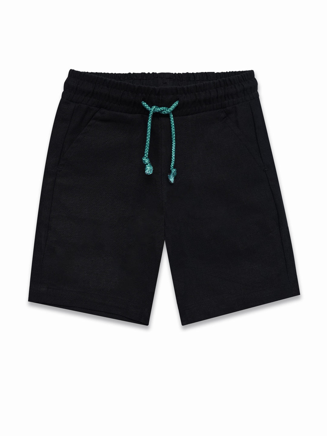 Black Linen Casual Shorts - Junior