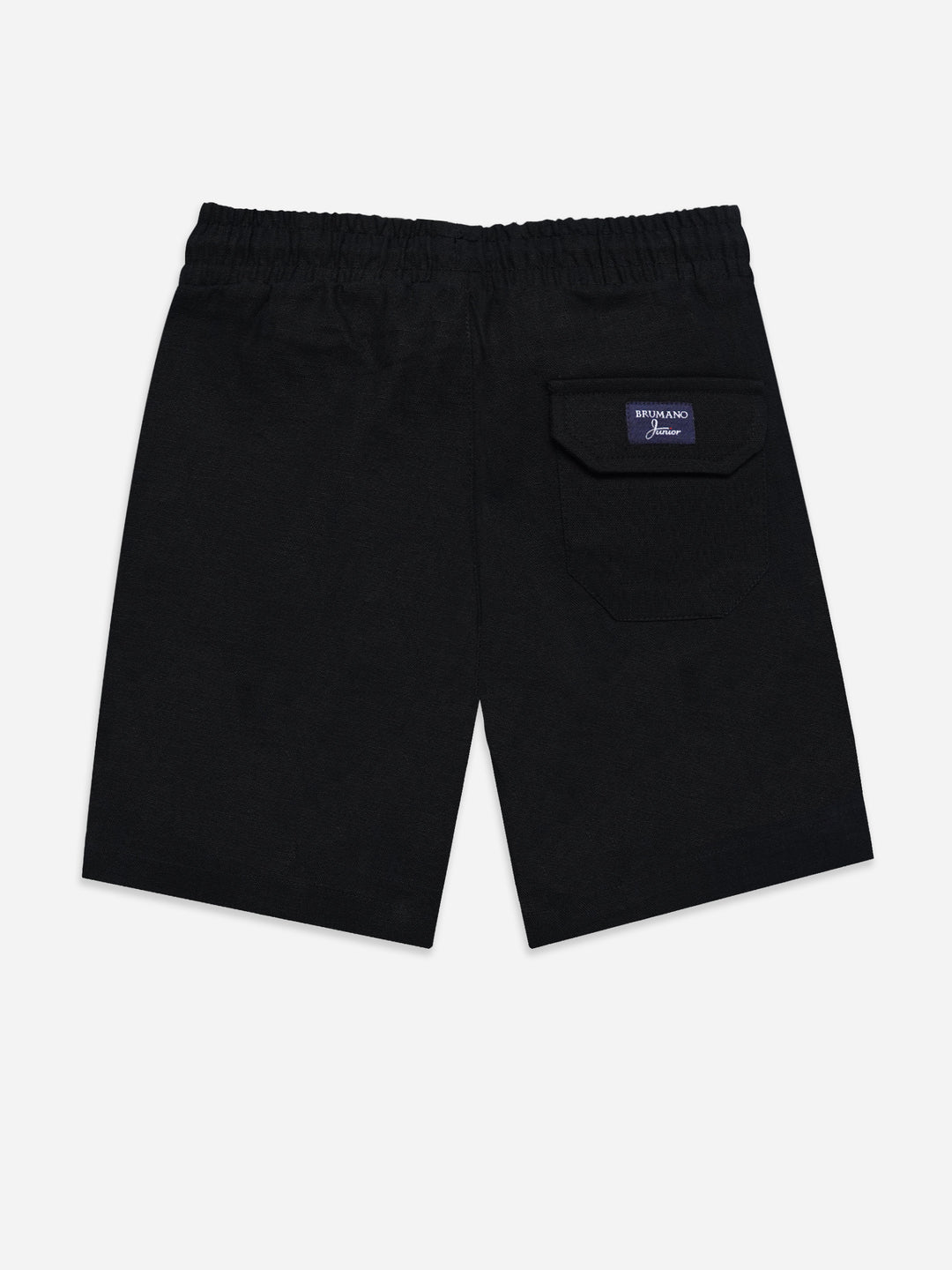 Black Linen Casual Shorts - Junior