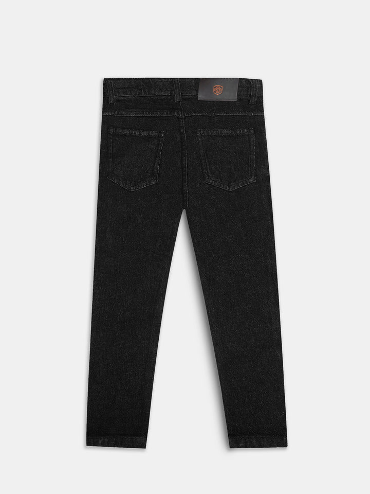 Black Slim Fit Casual Denim - Junior