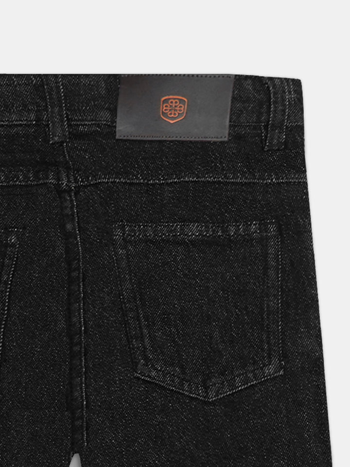 Black Slim Fit Casual Denim - Junior