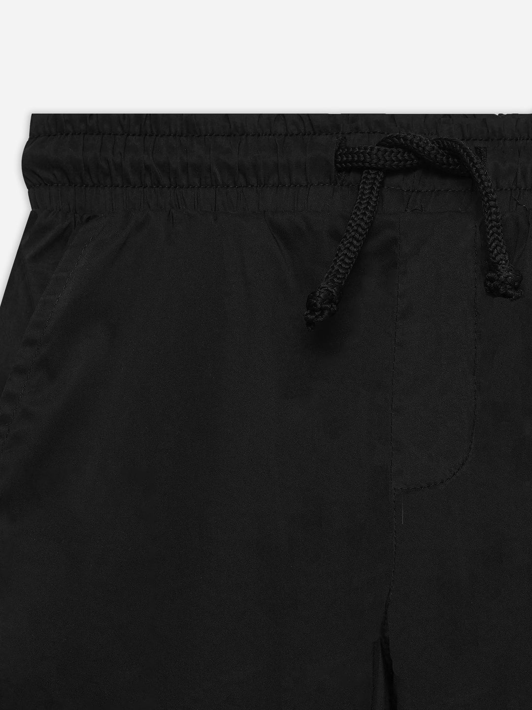 Black Straight Fit Casual Pajama - Junior