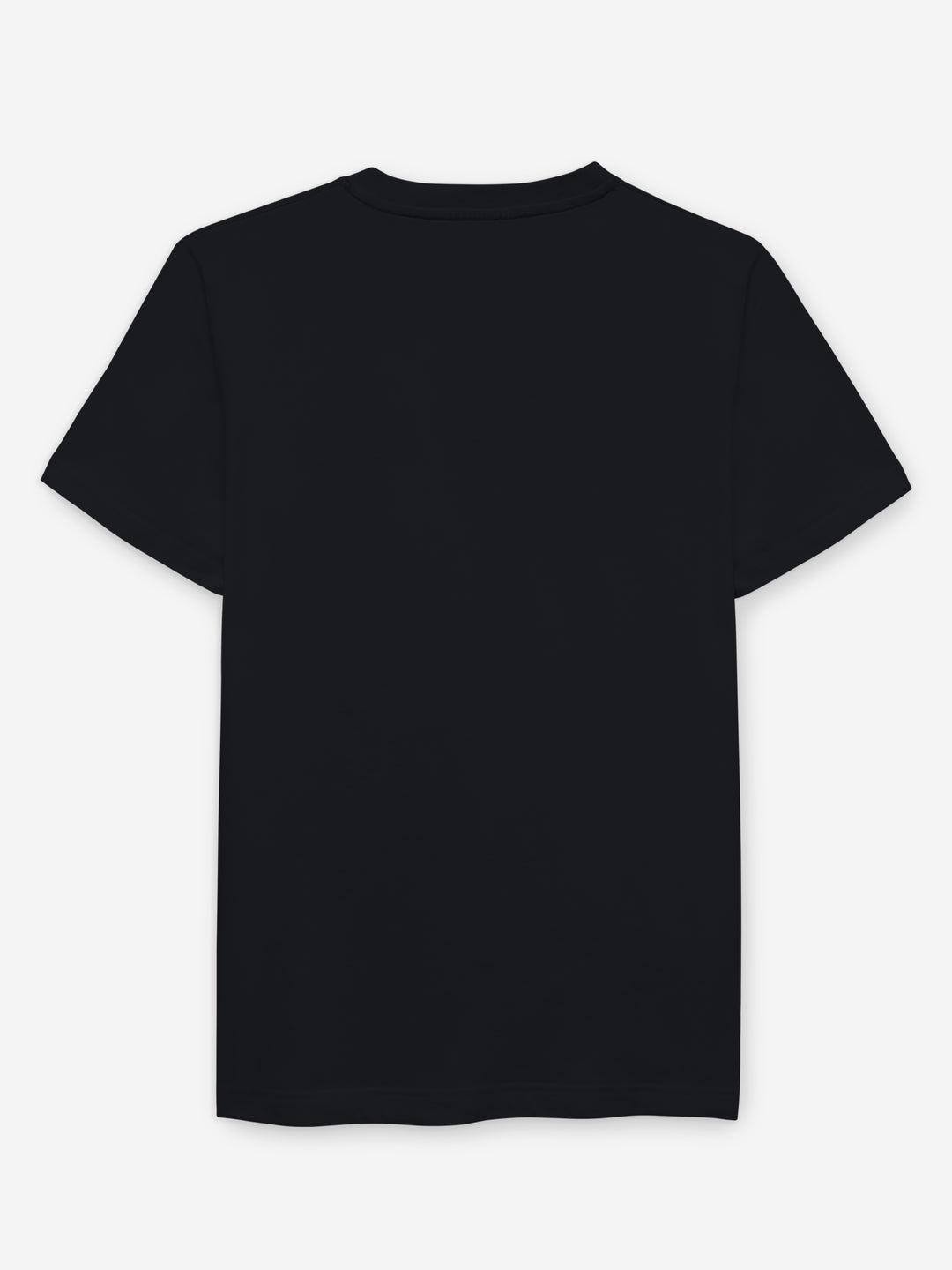Black 100% Combed Cotton Crew Neck T-Shirt