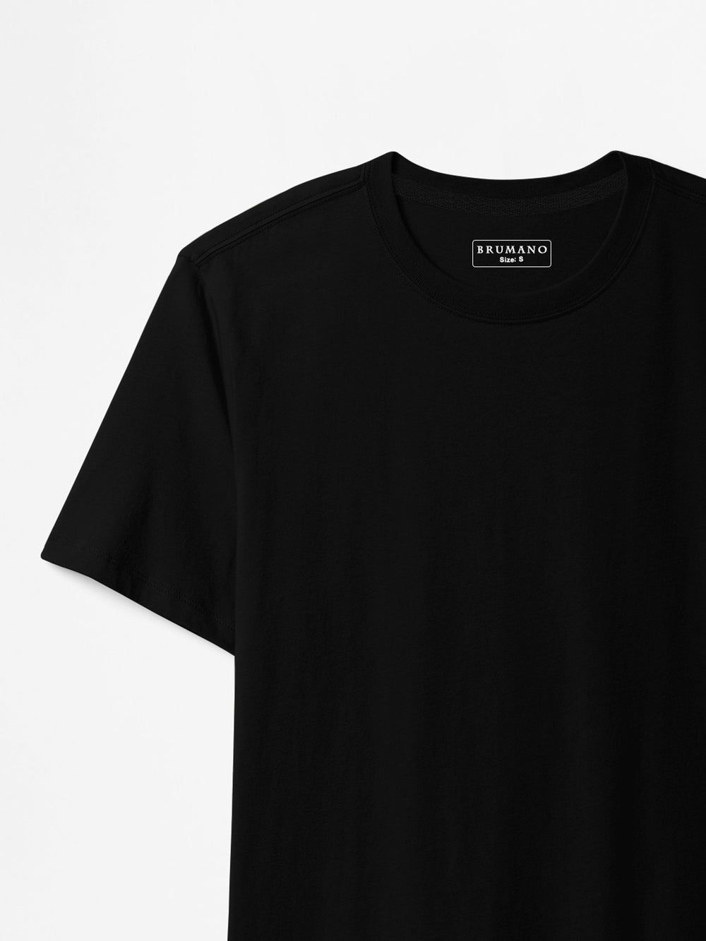 Black100 cottonbasicteebrumanopakistan1