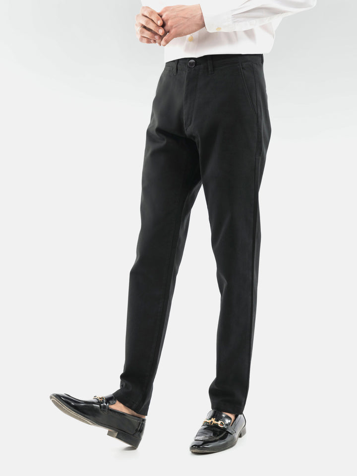 Black Basic Casual Fit Chinos Brumano Pakistan
