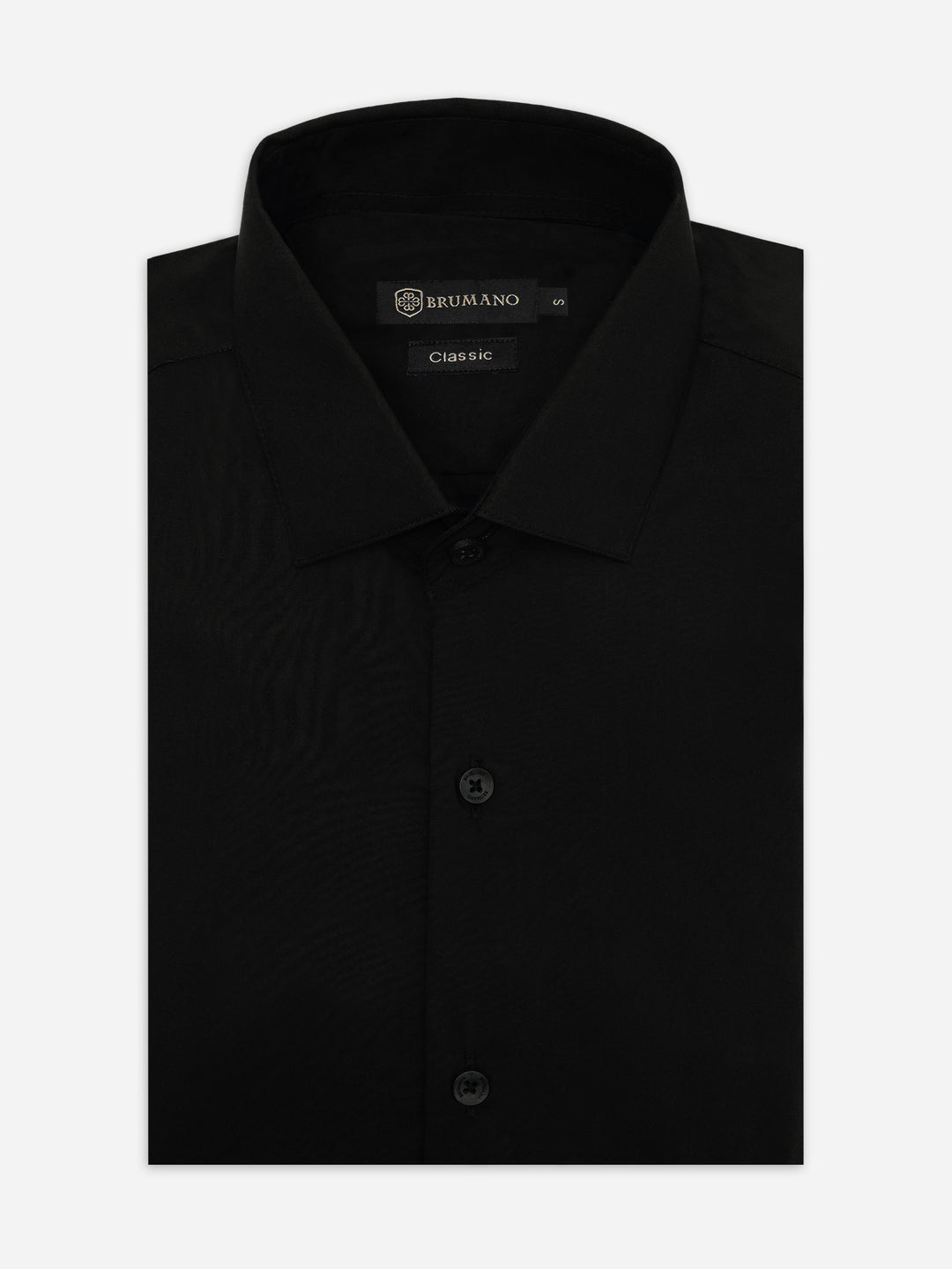 Black Classic Satin Formal Shirt