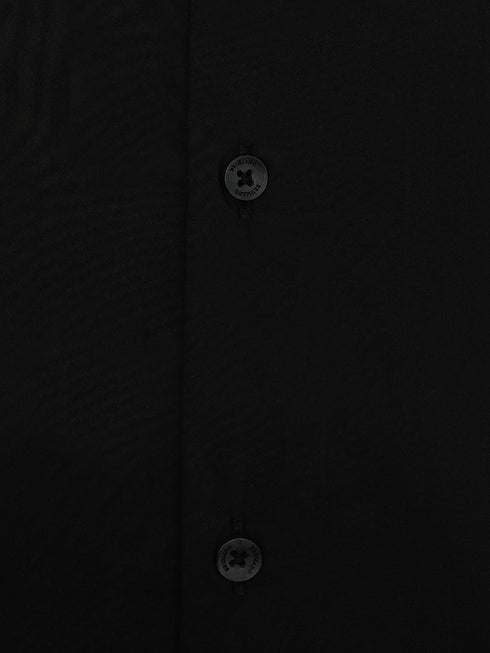 Black Classic Satin Formal Shirt