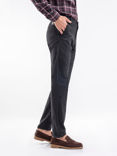 Black Cotton Chinos