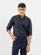 Black Cotton/Linen Button Down Shirt Brumano Pakistan