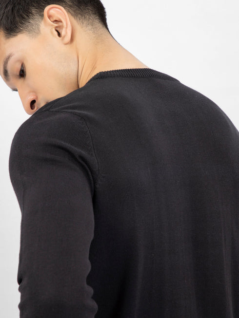 Black Crew Neck Sweater