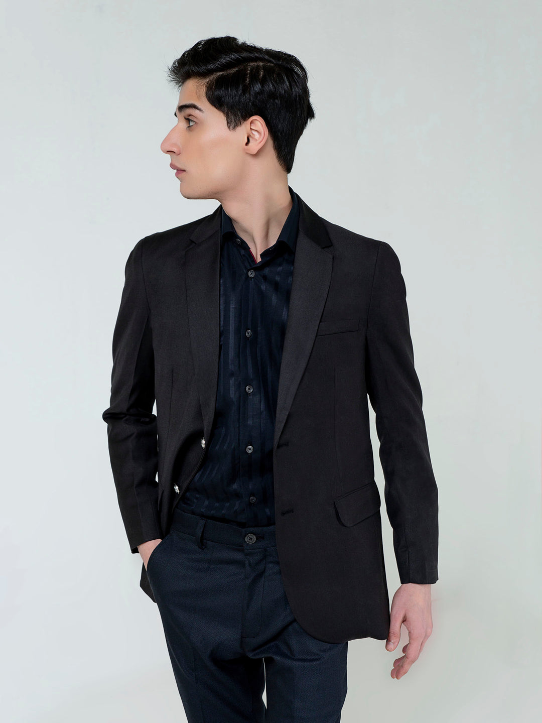 Black Formal Blazer Brumano Pakistan