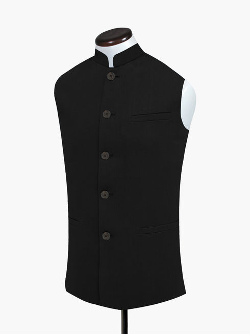 Black Formal Waistcoat
