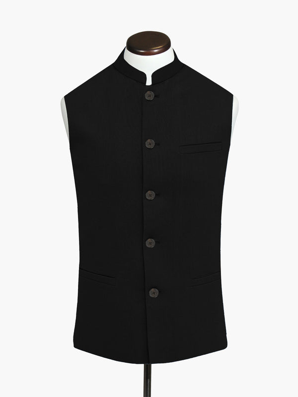 Black Formal Waistcoat