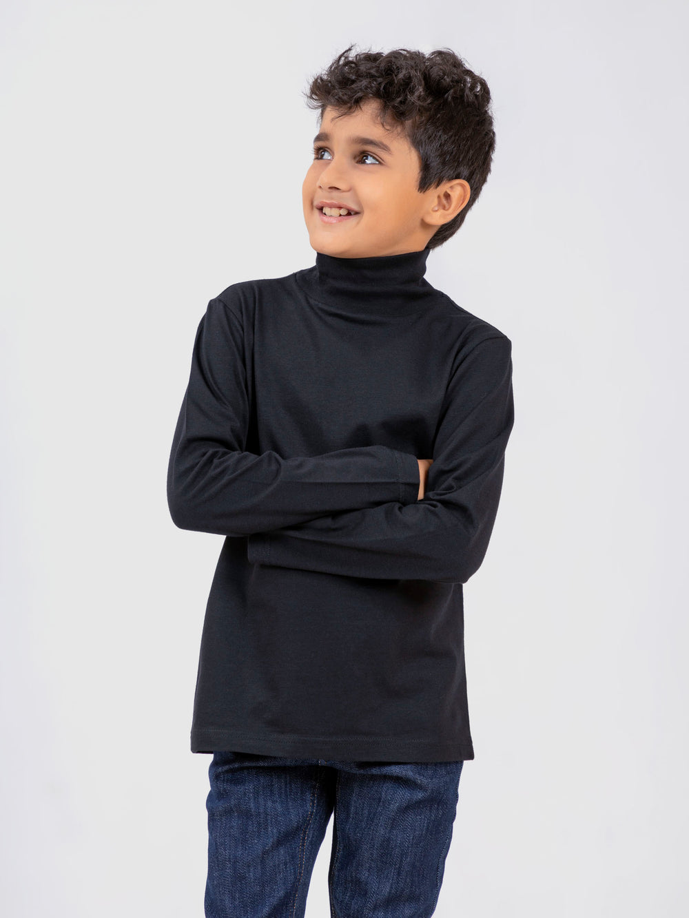 Black High Neck With Long Sleeves - Unisex